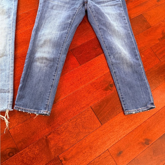 Madewell Women's Slim Boy Jeans in Light and Medium Blue Crop Bundle Size 23 - Picture 5 of 13